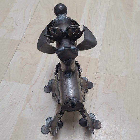 Welded Yardbord Metal Dog Sculpture - Picture 5 of 9